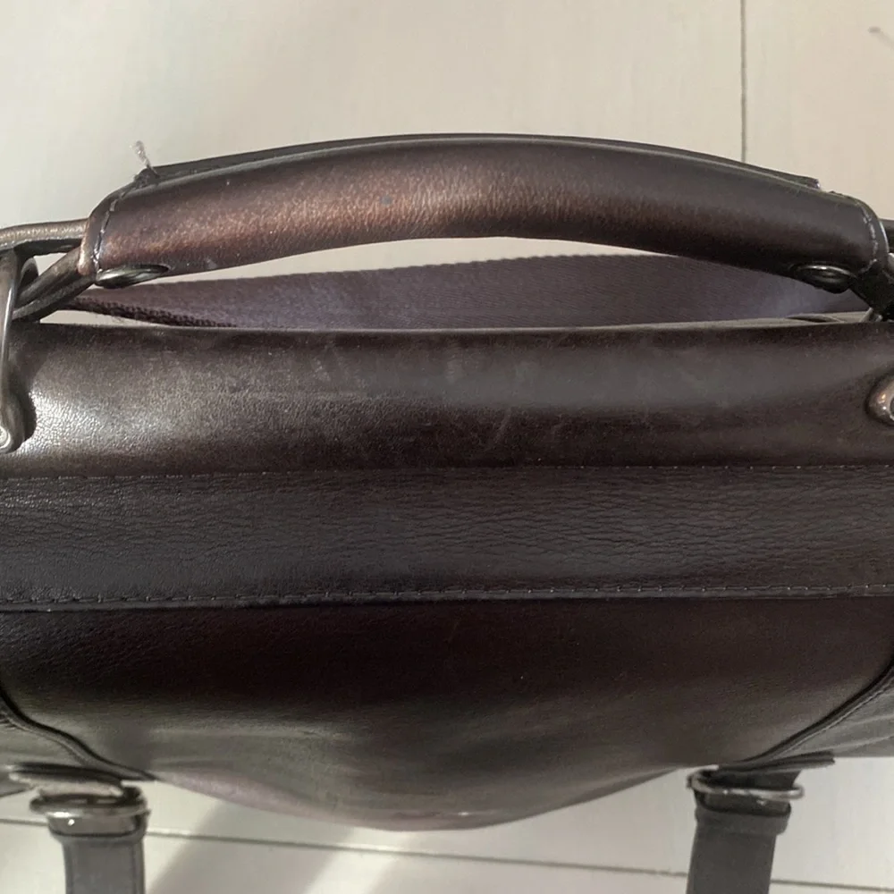 Cj solo leather laptop case carry on